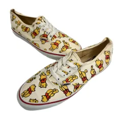 バンズ VANS 90s 90's AUTHENTIC オーセンティック くまのプーさん USA製 アメリカ製 vintage ヴィンテージ メンズ靴 スニーカー ホワイト 9 1/2 101sh-2116