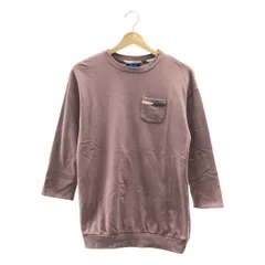 BLUE LABEL CRESTBRIDGE / ブルーレーベル・クレストブリッジ | 吊り裏毛 七分袖 スウェット カットソー | 38 | ダスティーピンク | レディース