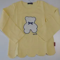 620 ムージョンジョンmoujonjon 女の子 裾スカラップ 長袖Tシャツ 新品 90cm