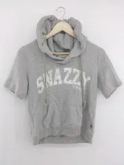 ◇ tommy girl トミーガール プリント 半袖 プルオーバー パーカー サイズM グレー レディース P  【1305240016804】