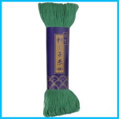 【特価セール】刺し子糸 細 170m col.5 ダルマ 緑 01-2110