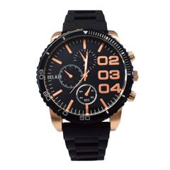 腕時計 BELAIR ベルエア OSD31 ビックフェイス メンズ 腕時計 クォーツ ブラック