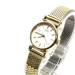【稼働品】SEIKO　腕時計　クォーツ　　2021-0100 3針　ラウンド　ゴールド
