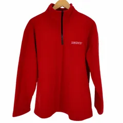 ダナキャランニューヨーク DKNY MADE IN USA ロゴ刺繍ハーフジップフリース メンズ JPN：S のサムネイル