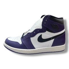 未使用品 NIKE Air Jordan 1 Retro High OG Court Purple White コートパープル ジョーダン1 スニーカー 555088-500 ナイキ 30cm 89859A1