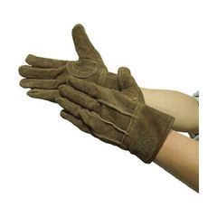 ユニワールド 革手袋 30双 牛床革背縫 あて付き 作業用 皮手袋 No.490