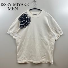美品 ISSEY MIYAKE シルバー 文字 プリント Tシャツ カットソー - メルカリ
