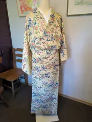 最終価格　一部しつけつき　正絹　小紋　古典柄