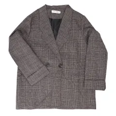 ☆ ブラウン ☆ Mサイズ ☆ ジャケットレディース 秋 春 テーラードジャケット レディース テーラード ジャケット チェック ロング丈 大きいサイズ 冬 秋冬 カジュアル オフィス 通勤 ビジネス ライトアウター オシャレ かわいい おしゃれ