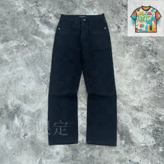 【今日特価】Louis Vuitton Black Aurora Jeans ルイヴィトン 黒極光ジーンズ