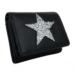 JIMMY CHOO 三つ折り財布 スター スタッズ ブラック - メルカリ