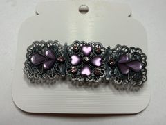 バレッタ　新品　　紫