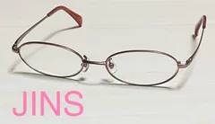 管理No.306 111 JINS眼鏡フレーム LMF-17S-092NA メタルフレーム フルリム ブラウン