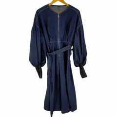 アウラアイラ AULA AILA 23SS VOLUME SLEEVE DENIM ONE PIECE レディース JPN：0 のサムネイル