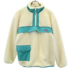 X-girl エックスガール ハーフジップ フリース ボアジャケット 2 アイボリー系 プルオーバー レディース 古着