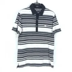 BURBERRY(バーバリー ) ブラックレーベル レディース ストライプ ポロシャツ 黒 ( HU39250 )