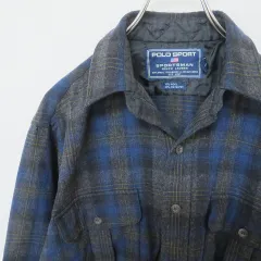 ポロスポーツ POLOSPORTS ラルフローレン ヴィンテージ ネルシャツ 長袖シャツ チェック w906305ss