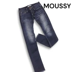 MOUSSY マウジー 通年 USED加工♪ ストレッチ スキニー デニム パンツ ジーンズ Sz.24 レディース