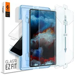 Spigen EZ Fit ガラスフィルム Galaxy Tab S8 Ultra 用 貼り付けキット付き ギャラクシー Tab S8 Ultra 対応 保護 フィルム 1枚入