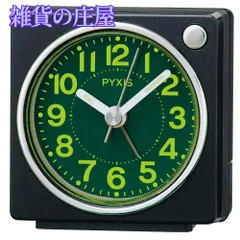 【激安セール】セイコークロック 目覚まし時計 置き時計 アナログ 集光樹脂文字板 黒メタリック 65×64×38mm PYXIS ピクシス NR450K