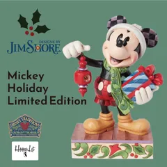 限定品 ディズニー ジムショア ミッキー ホリデー リミテッドエディション クリスマス 飾り Mickey Holiday Limited Edition フィギュア ギフト プレゼント 置物 人形 ディズニートラディションズ JIM SHORE 正規輸入品