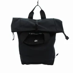 クイックシルバー QUIKSILVER 美品 リュックサック バッグ ロゴ パッチ 黒 ブラック /HOのサムネイル