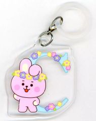 [중고] 열쇠 고리 COOKY (정국) 아크릴 마커 매력 컬렉션 (플라워 아트) [BT21] 패밀리 마트 한정