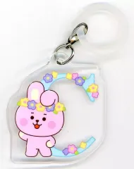 【中古】キーホルダー COOKY(ジョングク) アクリルマーカーチャームコレクション(フラワーアート) 「BT21」 ファミリーマート限定