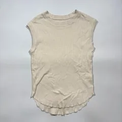 NANO universe ナノユニバース Anti Soaked リブ ニット ノースリーブ カジュアル