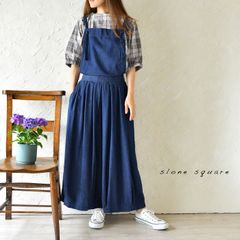 wafu. リネンタブリエ エプロンスカート ストライプ - メルカリ