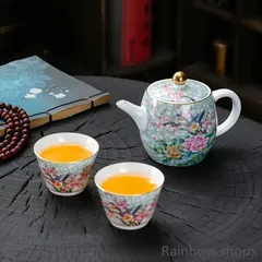 蔵出 中国骨董 中華帝国 景徳鎮製清王朝龍紋蓋付お茶コップセット アンティーク Amazon | 【中国レトロ中国景徳鎮 茶器セット 中国食器