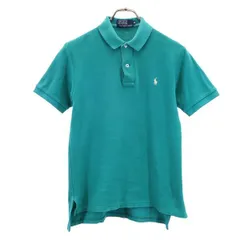 ポロバイラルフローレン 半袖 ポロシャツ M ターコイズ系 Polo by Ralph Lauren 鹿の子 メンズ 【中古】  【230816】 メール便可