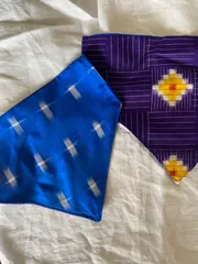 銘仙　リバーシブル　犬猫用　バンダナ