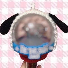 カラット棒ペンライトカバー　SEVENTEEN CARAT 犬　ドギョム　編み物