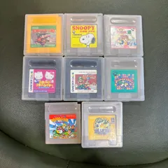 【🎮 Nintendo /ニンテンドー】ゲームボーイ・ゲームボーイカラー　ソフト8本セット　GB GBC マリオ　ポケモン　ドンキーコング　ハローキティ　スヌーピー　ヨッシー　ぷよぷよ　趣味　小物　アニメ　漫画　マンガ