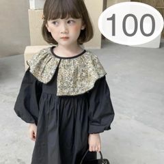 【人気商品】韓国子供服 　ベビー服 　女の子　秋冬　お出かけ　フォーマル　可愛い　花柄　ワンピース　サイズ100cm