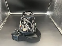 Orobianco オロビアンコ ボディバッグ ブラック　黒　エナメル×レザー　ワンショルダーバッグ ウエストバッグ