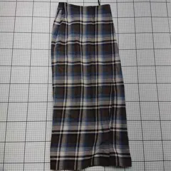 ◇ Θ アパートバイ チェック柄 ロング丈 タイト スカート サイズM マルチカラー レディース E  【1509100031635】