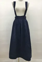 Favorite フェイバリット サスペンダースカート M-L ネイビー 未使用 2503WT025