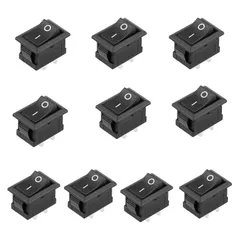【フォロー割】10個DC ACロッカースイッチ、SPSTミニオン/オフトグルスイッチ2ピンAC 125V-250V自動車用オートバイボートの切断小型ファン小型家電スイッチ コーヒーポット等対応