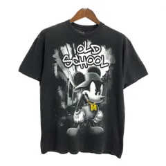 Disney ディズニー ミッキーマウス 半袖Ｔシャツ キャラクター ブラック(メンズ L)中古 古着 U2732