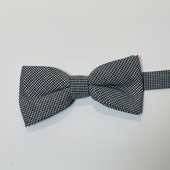 29.蝶ネクタイ　白黒ちどりごうし　結婚式　タキシード