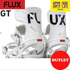 【ムラスポ公式】FLUX　フラックス　GT（ホワイト）　メンズ　バインディング　23-24　NEW　スノーボード　30％OFF