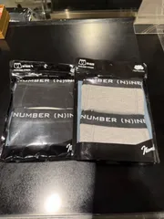 FRUIT OF THE LOOM(フルーツオブザルーム）×NUMBER（N)INE（ナンバーナイン）２PACKワッフルボクサーショーツ　グレー、ブラック　80754500