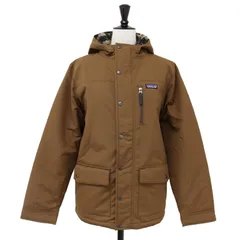 Patagonia パタゴニア ジャケット ブラウン サイズ:KIDS XL (Ladys Sサイズ相当) ボーイズ インファーノ ジャケット / マウンテンパーカー ボア フリース レオパード ナイロン アウター 上着【レディース】