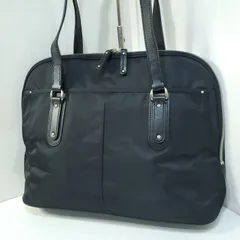 【美品】アニエスベーボヤージュ agnes b. VOYAGE ナイロン ラウンドファスナー A4収納 ビジネスバッグ 肩掛け ショルダーバッグ ハンドバッグ ブラック 黒 5404657e20250228