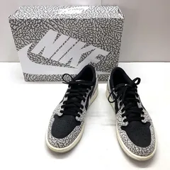 03w13898【箱付き】Nike Air Jordan 1 Retro Low OG Black Cement ナイキ エアジョーダン1 レトロ ロー OG ブラックセメント 27.5cm メンズ  スニーカー  CZ0790-001