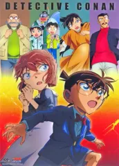 【中古】クリアポスター A3クリアポスター 1.江戸川コナン＆灰原哀(8人) 「無添くら寿司×劇場版 名探偵コナン 黒鉄の魚影」 プレゼントキャンペーン特典 第2弾