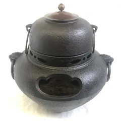 鬼面風炉　アンティーク茶釜セット（値下対応可） 鬼面風炉 アンティーク茶釜セット（値下対応可）