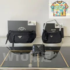 [本日特価] TOP New 2024 高品質3点セット - Prada ウエストバッグ + アンダーアームバッグ + 財布 本日限定特別割引！ [本日特価|新品未使用品]